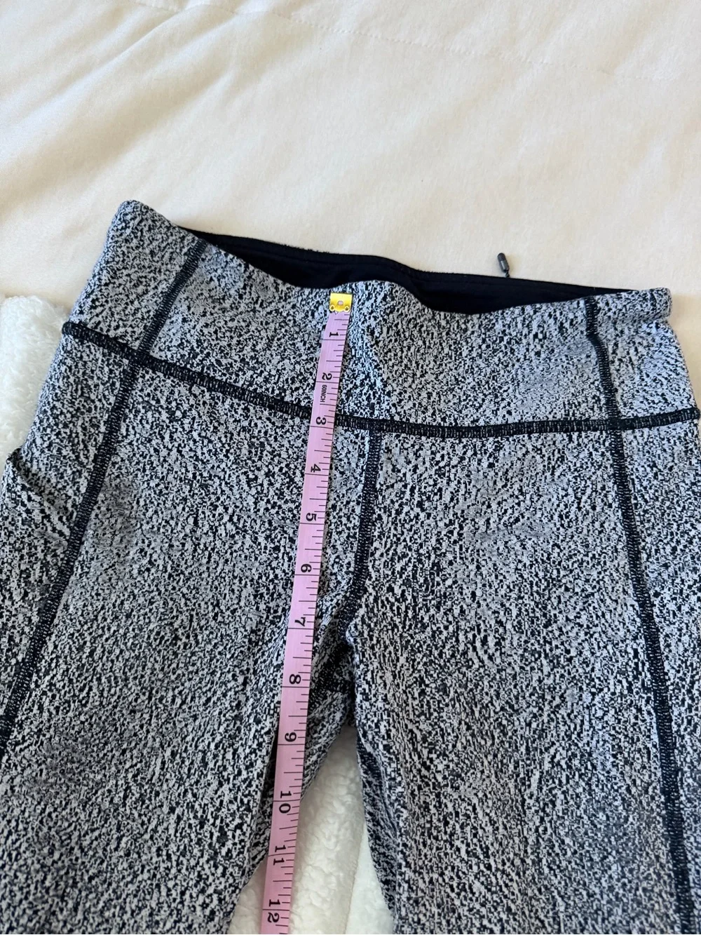 lululemon athletica Black and White Patterned Leggings
